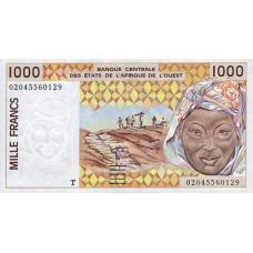 P811Tl Togo - 1000 Francs Year 2002
